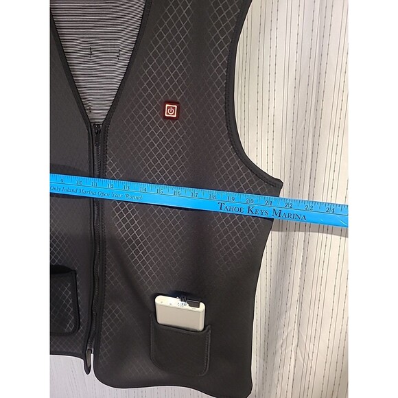 Electric Heated Vest Jacket USB Warm Up Heating Pad Body Warmer Winter Clothing - Picture 3 of 6